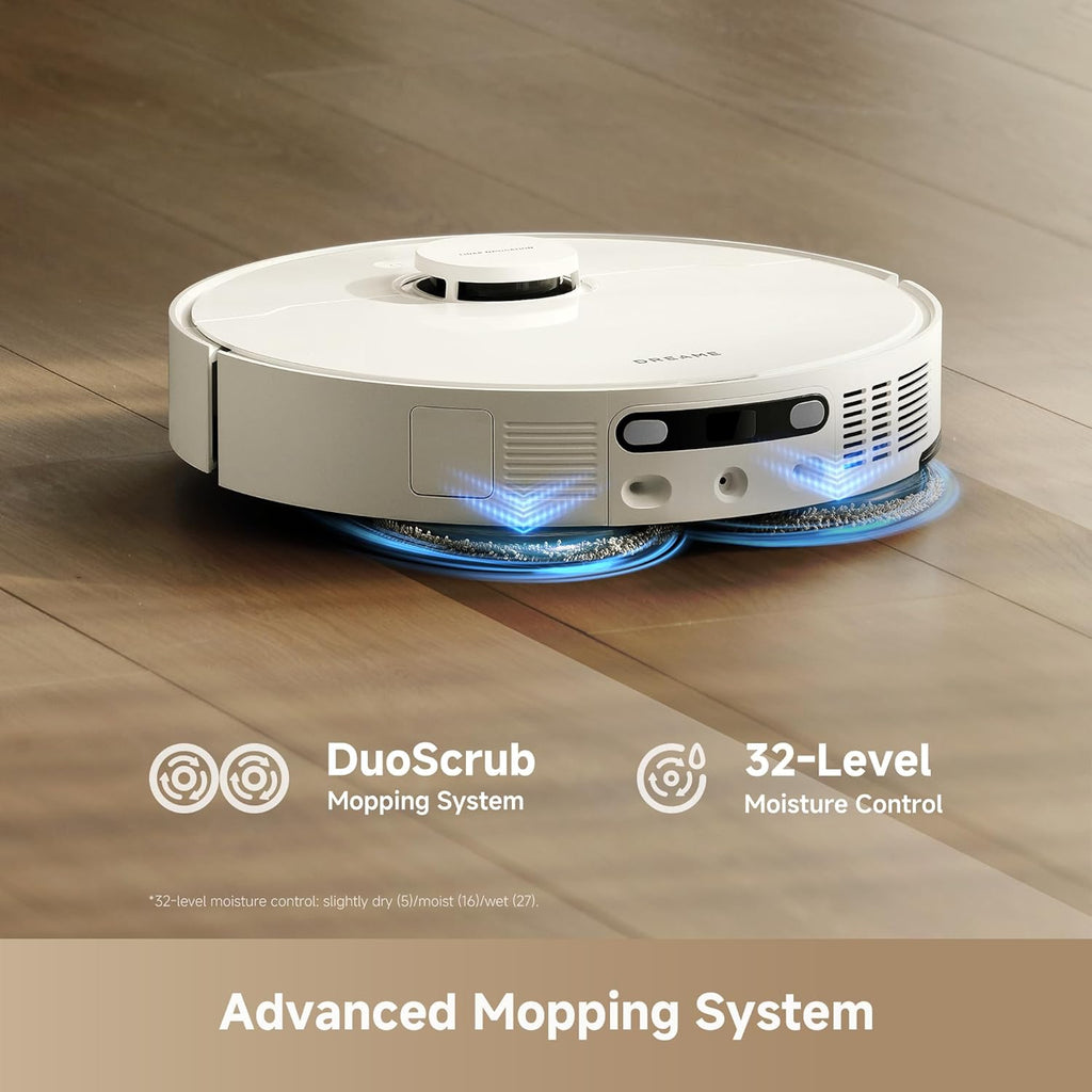 DREAME L40 Ultra Gen 2 Robot Vacuum Cleaner (White) and Side Brush