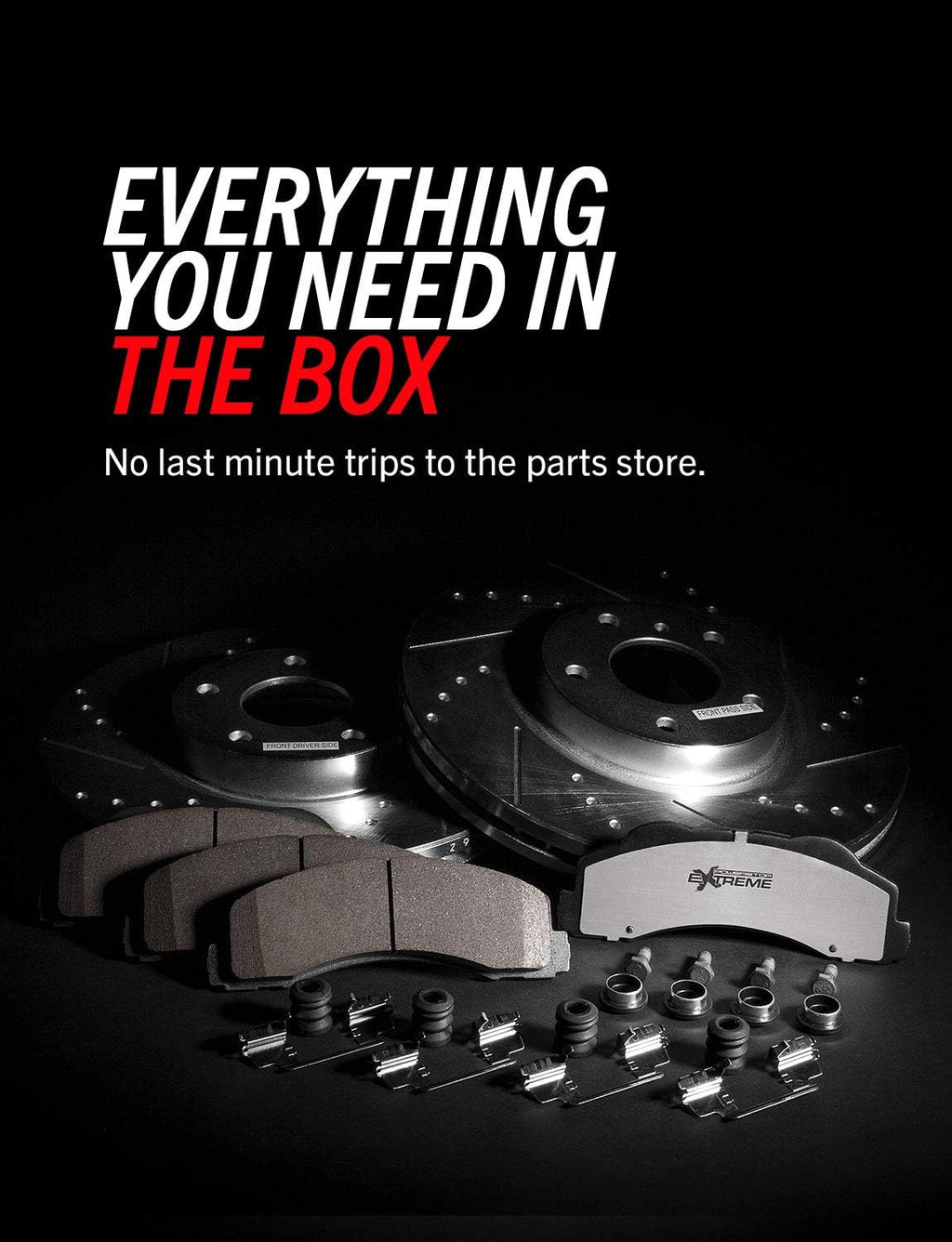 PowerStop Front Brake Kit for Audi A3 2015-16 |Audi A3 Quattro 2015-18 |Audi A3 Sportback e-tron 2016-18 - Carbon-Fiber Ceramic Z26 Brake Pads + Drilled & Slotted Rotors Upgrade, K7080-26