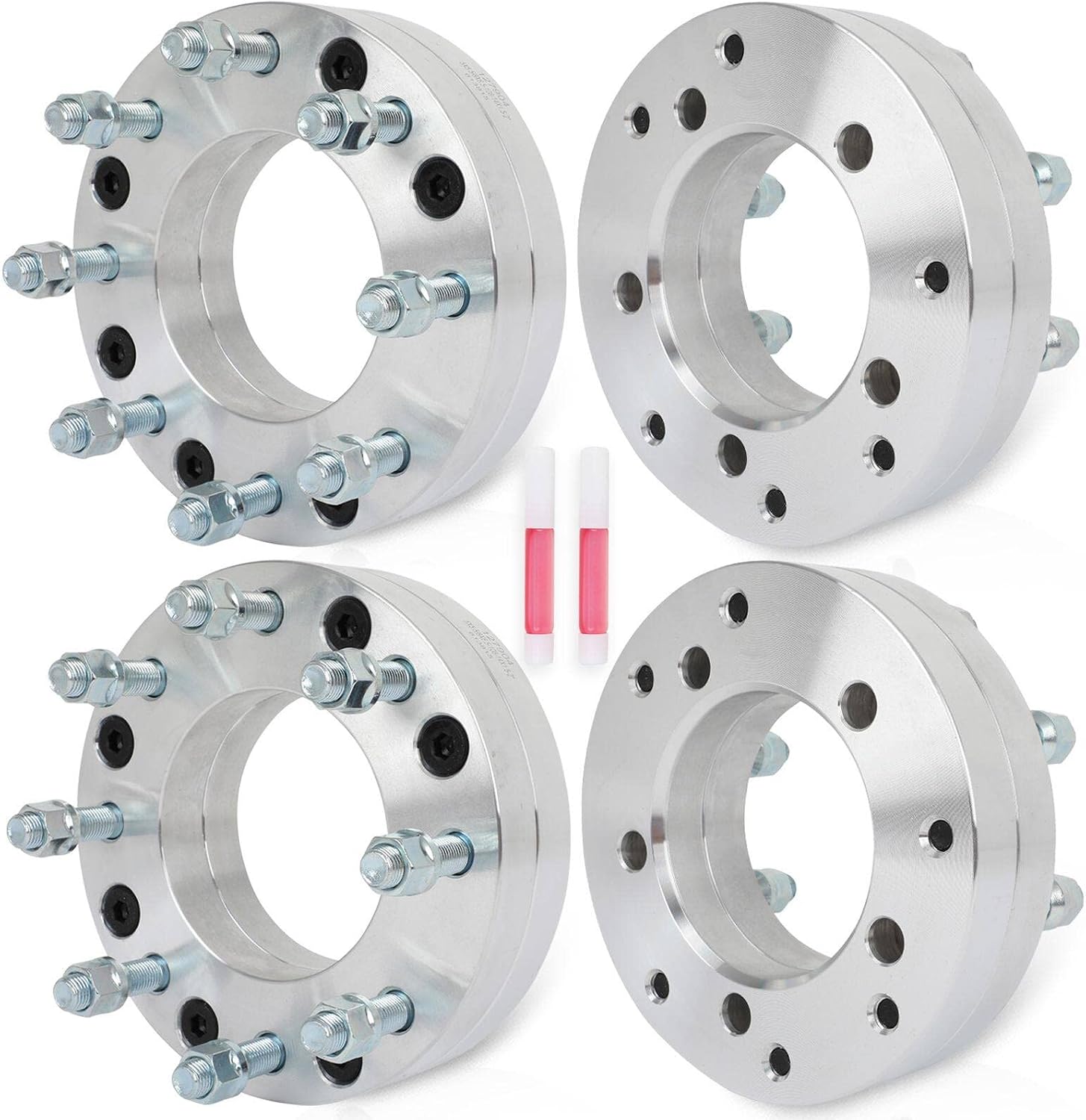 4PCS 5x5.5 to 8x6.5 Wheel Adapters Conversion 2 inch for Ram 1500 2012-2018 | change bolt pattern from 5x5.5 to 8x6.5 ( only Wheels 8x6.5 Bolt Pattern)-NOT FIT Stock Rims
