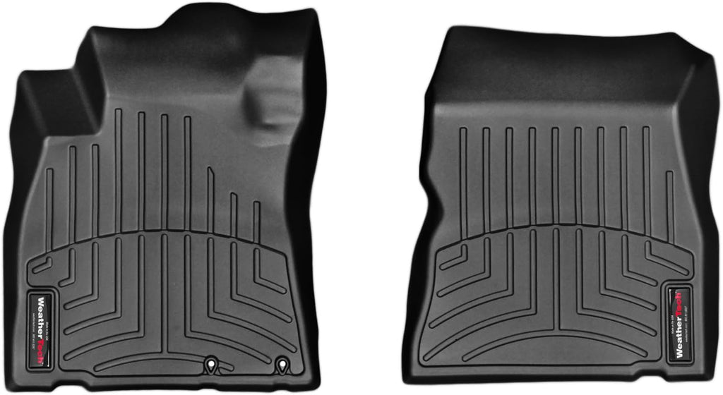 WeatherTech Custom Fit FloorLiners for Nissan Versa, Versa Note, 1st Row (445771), Black