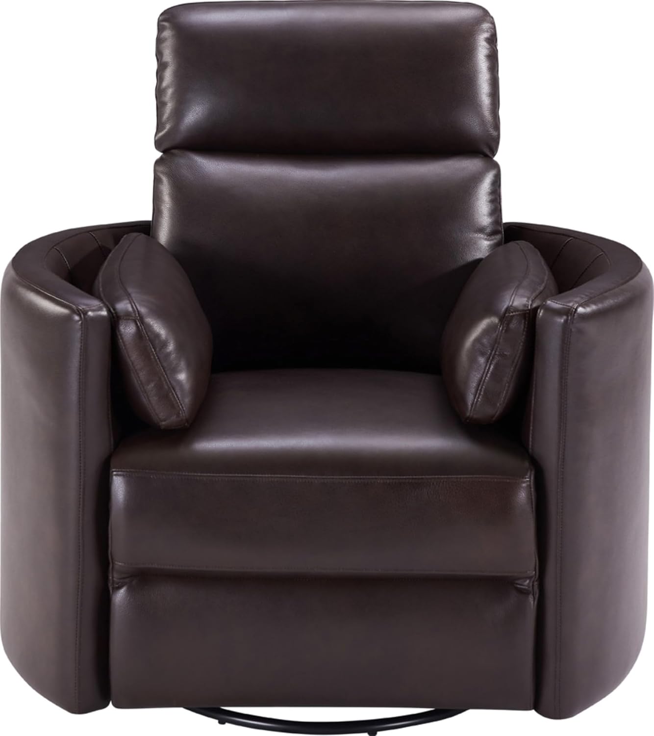 Parker Living Radius - Florence Brown - Powered by Freemotion Cordless Power Swivel Glider Recliner for Adults with USB and Type-C Ports, Single Sofa Chair for Living Room