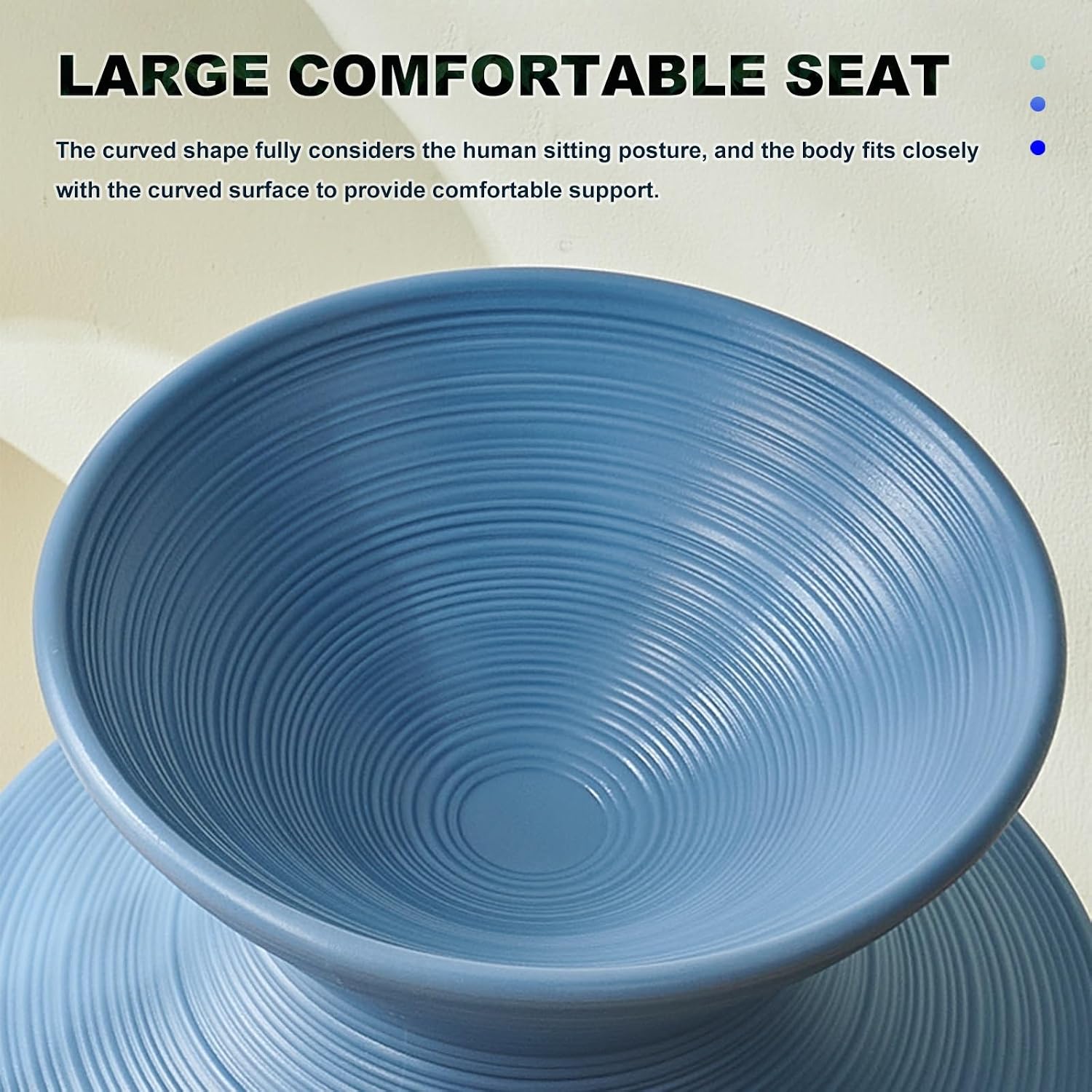 360° Swivel Gyro Chair, Autism Kids Swivel Chairs/Spinner Seat, One-Piece Molded Gyro Lounge Seat for Sense Training, Bedroom Living Room Camping Backyard Relaxation Chaise