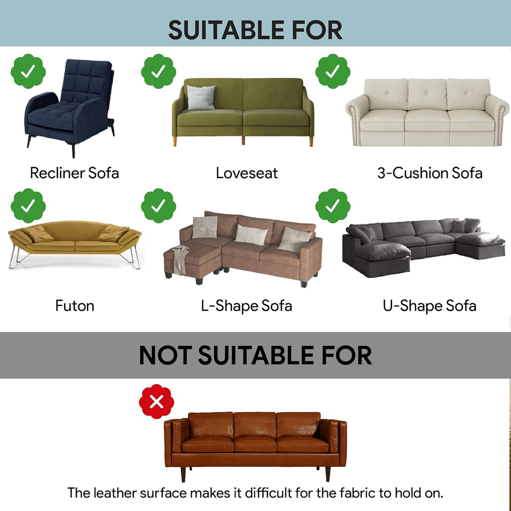 Washable Sofa Cover%100 Pure Cotton, Green Couch Covers for Loveseat, Futon, Sofa, Sectional L Shape, U Shape, 4 Layered Natural Muslin Cloud Like Boho Couch Cover (Green, 70x118/177x300cm)