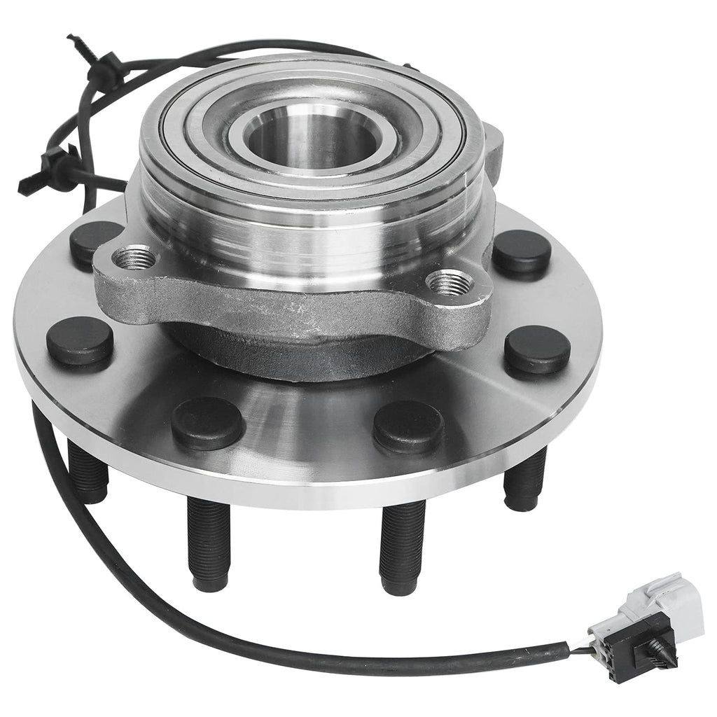 Detroit Axle - 4WD Front Wheel Bearing Hubs for 00-02 Dodge Ram 2500 3500 [w/ 4-Wheel ABS], 2000 2001 2002 Wheel Bearing and Hubs Assembly Set, Pair Hubs Replacement