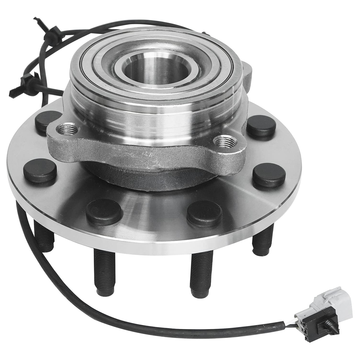 Detroit Axle - 4WD Front Wheel Bearing Hubs for 00-02 Dodge Ram 2500 3500 [w/ 4-Wheel ABS], 2000 2001 2002 Wheel Bearing and Hubs Assembly Set, Pair Hubs Replacement