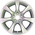 7-Spoke Alloy Wheel | 18x9 Silver Rear Aluminum Rim | 5x120mm Bolt Pattern | 32mm Offset | Compatible with 2004-2010 BMW 5 Series