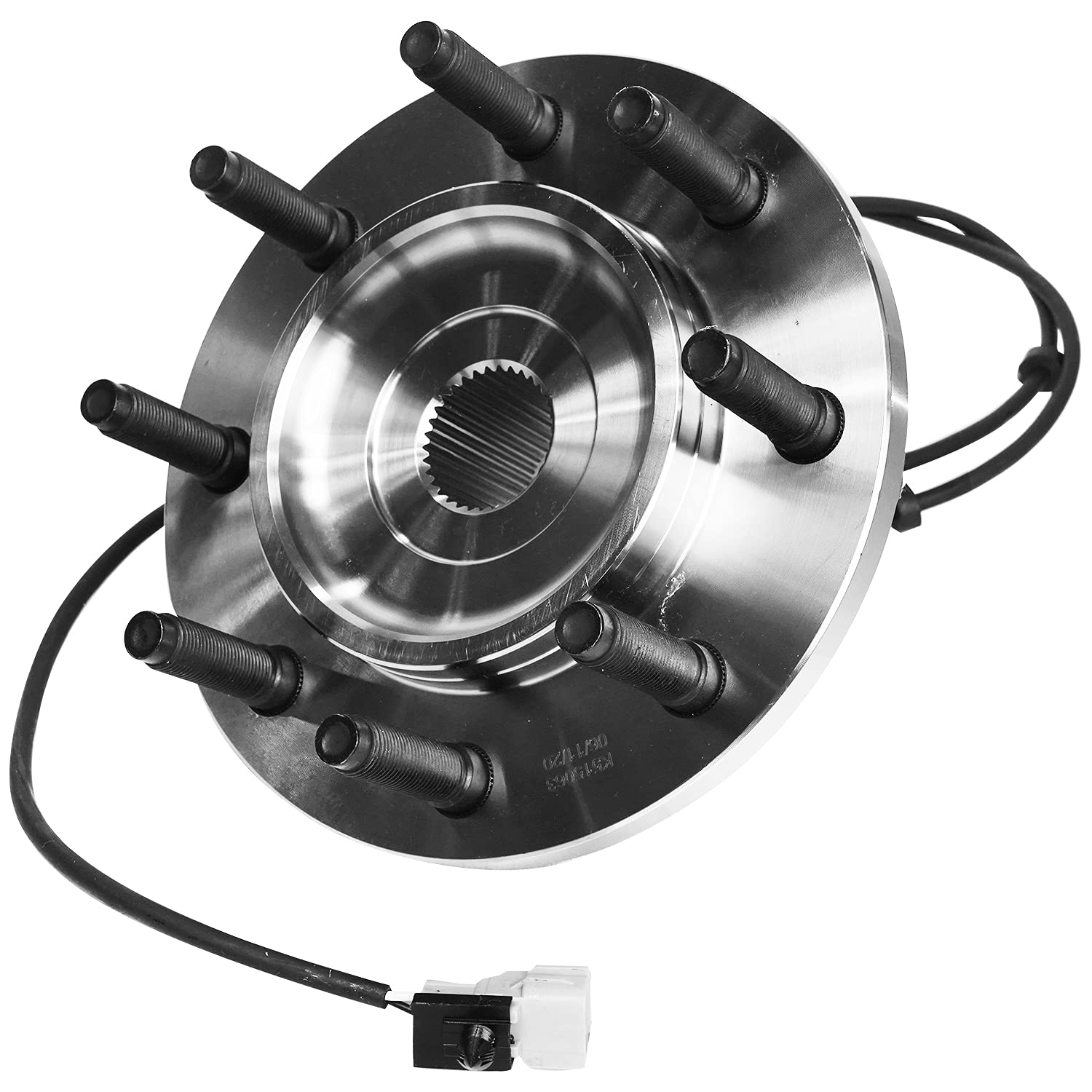 Detroit Axle - 4WD Front Wheel Bearing Hubs for 00-02 Dodge Ram 2500 3500 [w/ 4-Wheel ABS], 2000 2001 2002 Wheel Bearing and Hubs Assembly Set, Pair Hubs Replacement