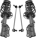 TRQ Front Suspension Kit Complete Strut & Coil Spring Assembly Sway Bar Stabilizer Link Compatible with 2013-2016 Mazda CX-5