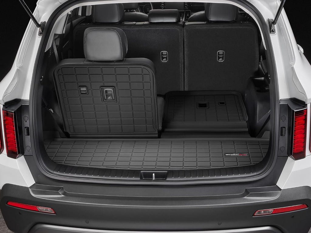 WeatherTech Cargo Trunk Liner for Kia Sorento, Sorento Plug-in Hybrid, Sorento Hybrid - Behind 3rd Row SeatBack (401407), Black