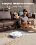 eufy X10 Pro Omni Robot Vacuum White + Hard Floor Cleaning Solution*2