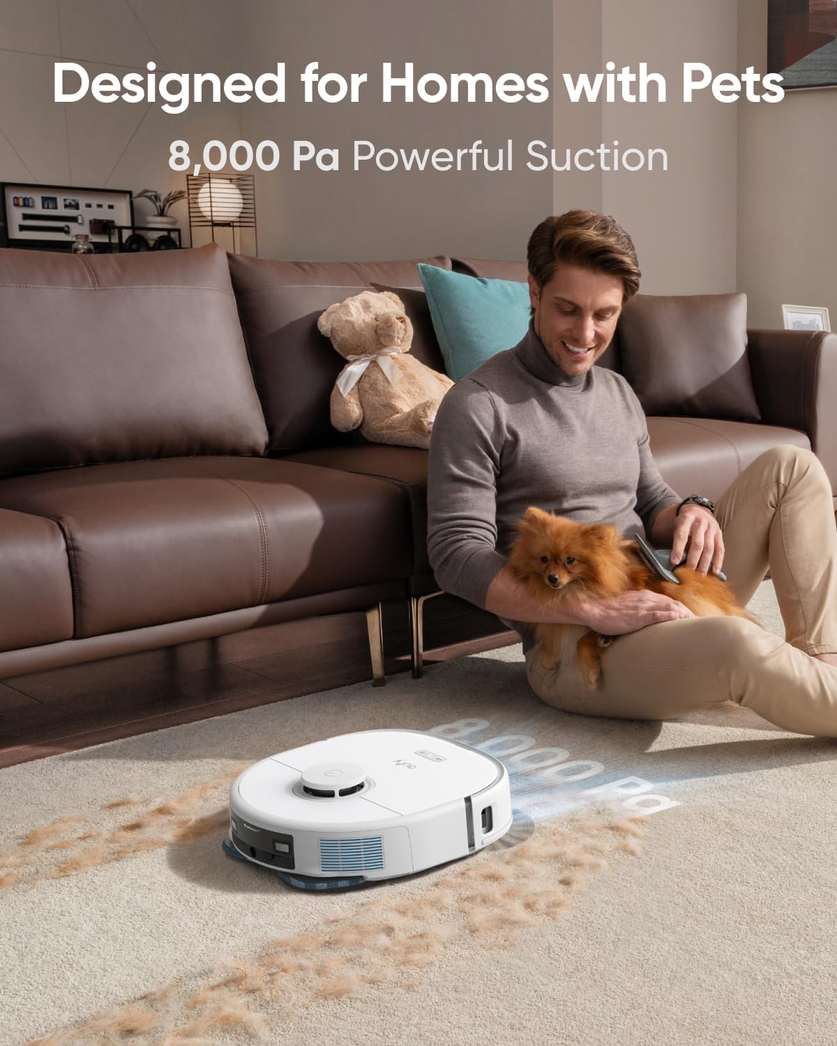 eufy X10 Pro Omni Robot Vacuum White + Hard Floor Cleaning Solution*2