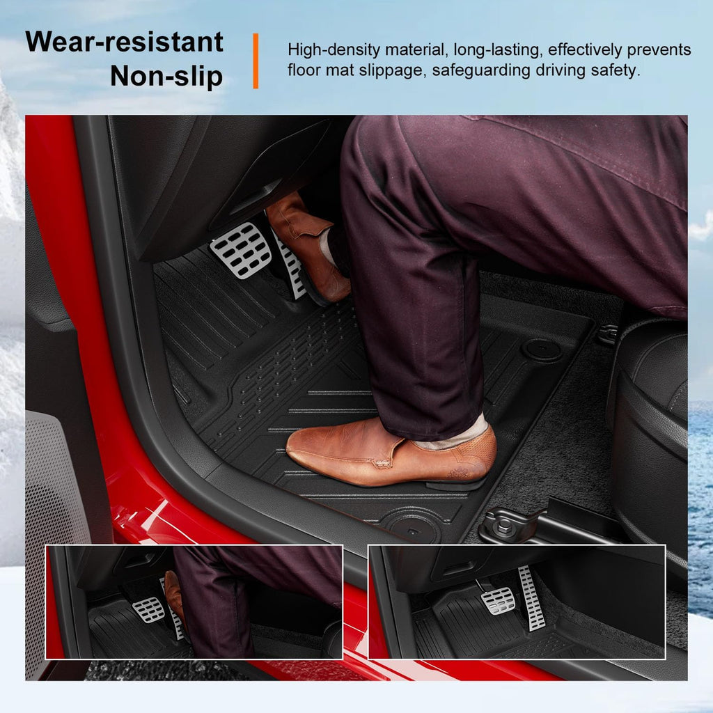 powoq Fuel Floor Mats Compatible with 2023-2026 Kia Sportage Trunk Mat TPE Floor Liner Cargo Mat Cargo Liner Replacement for 2023-2026 Kia Sportage Accessories (Trunk Mat+Backrest Mat+Floor Mat)