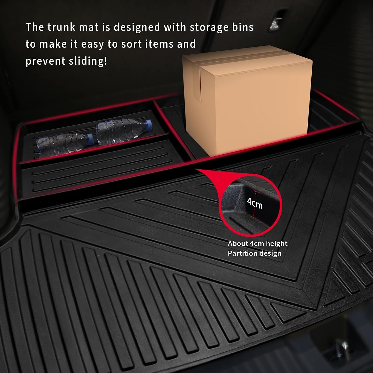 Custom Fit for 2023 2024 2025 2026 Honda HR-V Floor Mats and Cargo Liner Full Set All Weather TPE Rubber Protection Mat Honda HRV Accessories (Floor Mats+Cargo Liner+Backrest Mat)