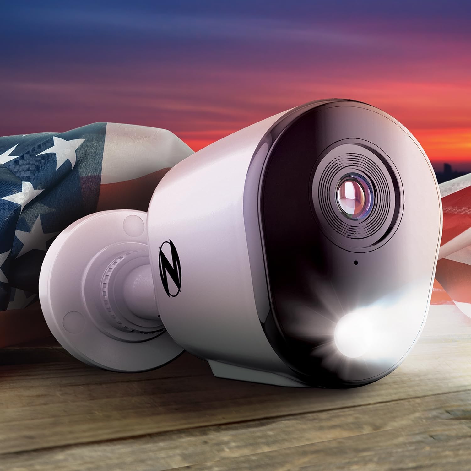 Night OWL ADD ON Wired 2K Deterrence Cameras - 2 Pack