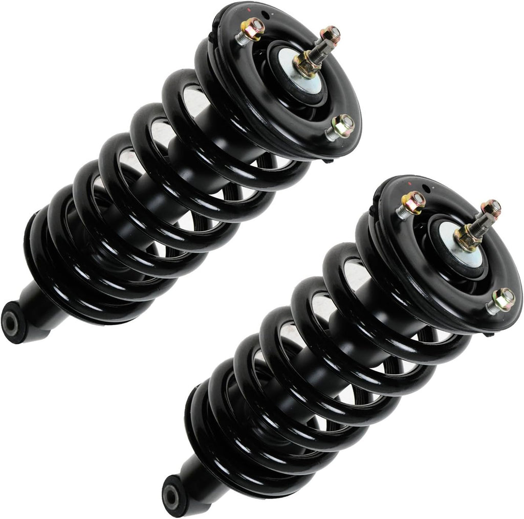 TRQ Front Suspension Kit Shock & Spring Strut Assembly Sway Bar Stabilizer Link Compatible with 2004-2010 Infiniti QX56 2005-2014 Nissan Armada 2004 Pathfinder Armada 2004-2015 Titan