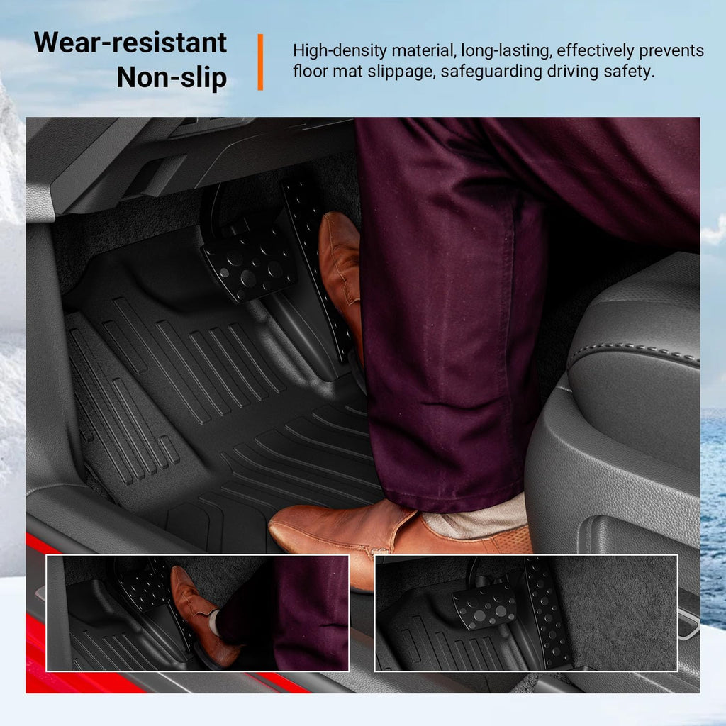 powoq Floor Mats Compatible with 2025 2026 Toyota Camry Cargo Mat Floor Liner (Includes Hybrid) Cargo Liner TPE Replacement for 2025-2026 Toyota Camry Accessories (Trunk Mat+Backrest Mats+Floor mats)