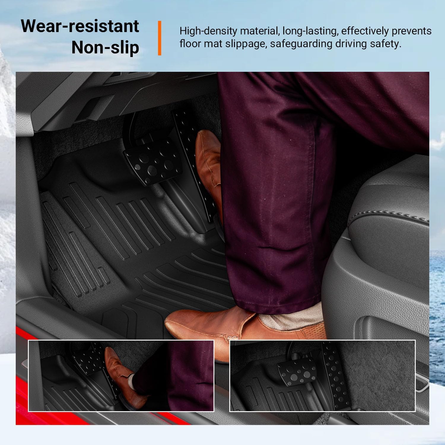 powoq Floor Mats Compatible with 2025 2026 Toyota Camry Cargo Mat Floor Liner (Includes Hybrid) Cargo Liner TPE Replacement for 2025-2026 Toyota Camry Accessories (Trunk Mat+Backrest Mats+Floor mats)