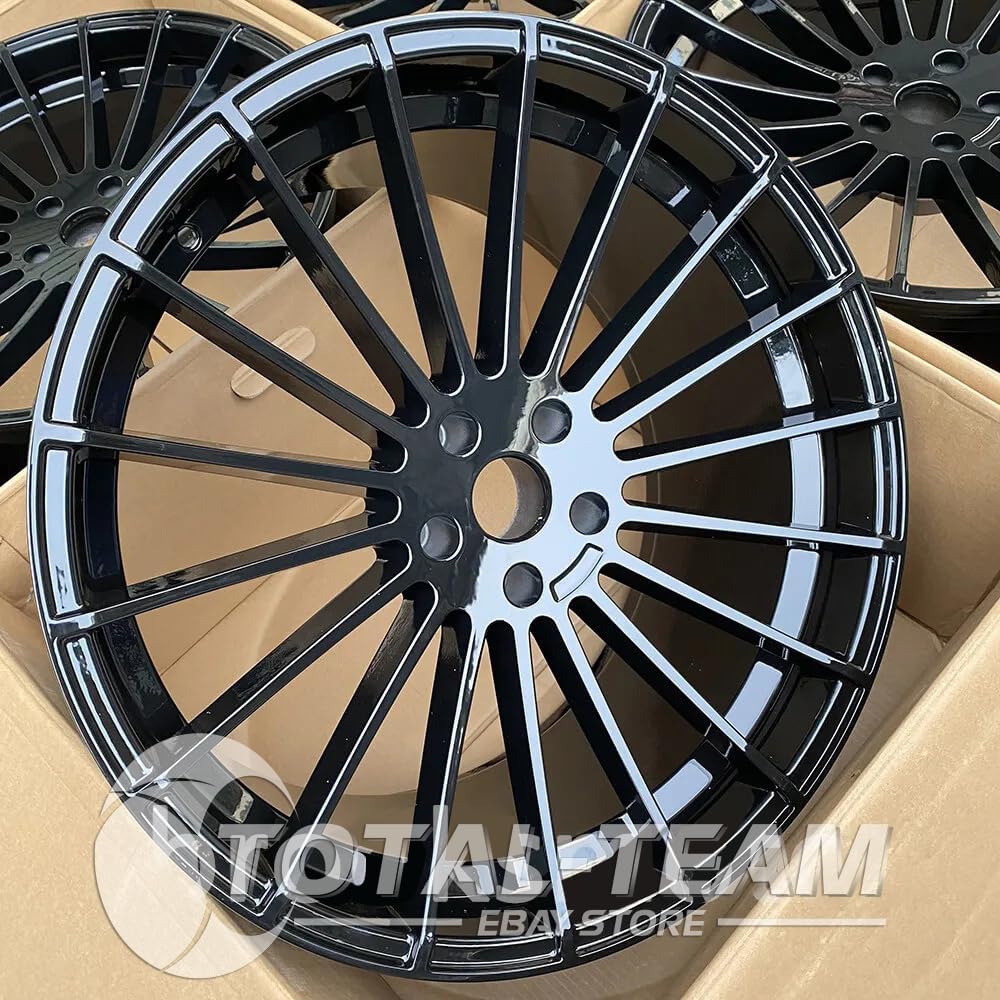 Generic 22'' HM STYLE GLOSS BLACK WHEEL RIM FIT BMW X5 E70 F15 X6 E71 F16 5X120 SET OF 4 e371