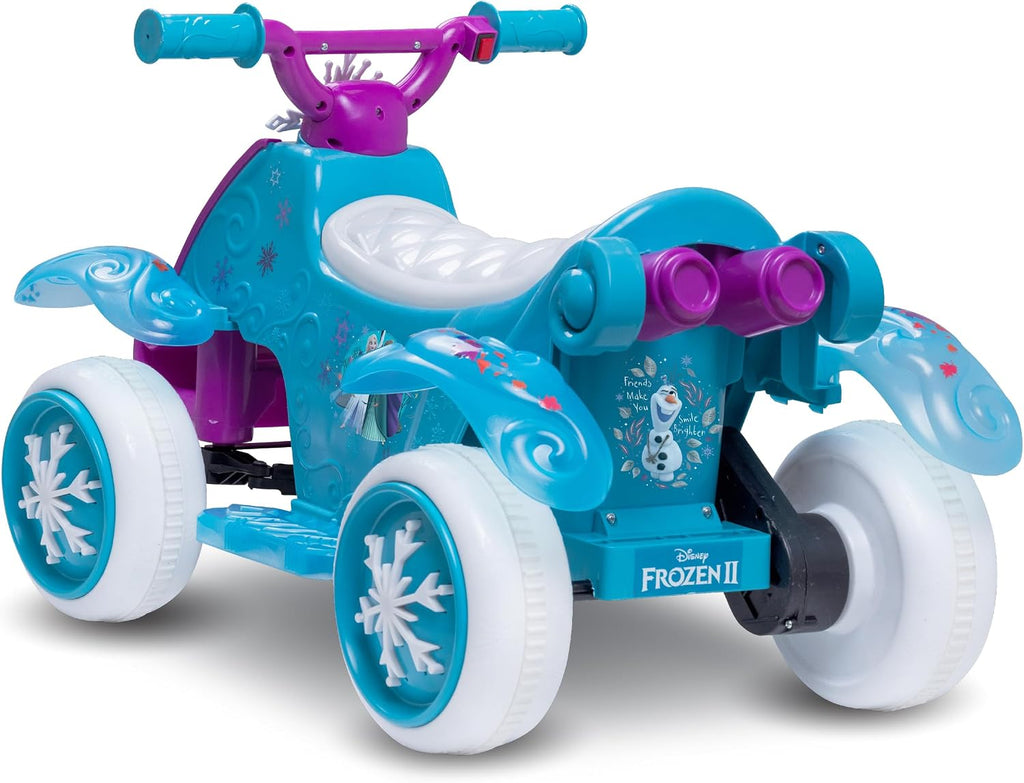 Kid Trax Toddler Disney Frozen 2 Electric Quad Ride On Toy, Kids 1.5-3 Years Old, 6 Volt Battery and Charger Included, Max Weight 45 lbs, Frozen 2 Blue
