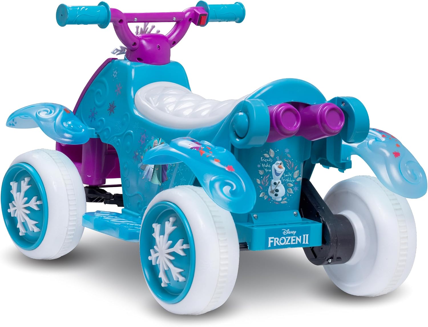 Kid Trax Toddler Disney Frozen 2 Electric Quad Ride On Toy, Kids 1.5-3 Years Old, 6 Volt Battery and Charger Included, Max Weight 45 lbs, Frozen 2 Blue