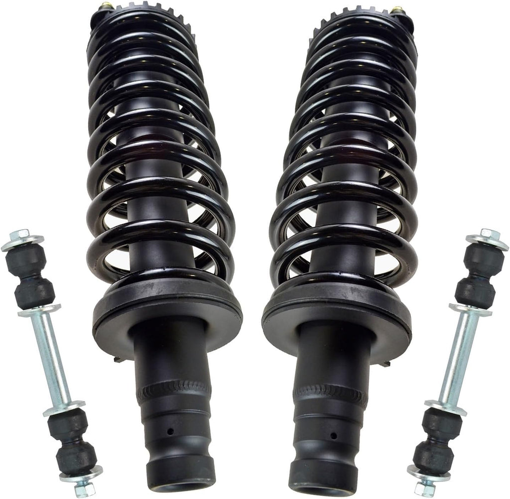 TRQ Front Suspension Kit Compatible with Front 2008-2009 Chevrolet Trailblazer GMC Envoy Saab 9-7x