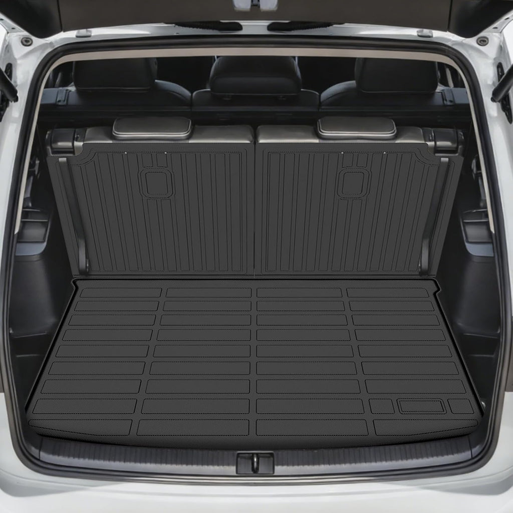 Floor Mats for VW Atlas 2018-2026, for Volkswagen Atlas TPE Floor Mats, ONLY 7 Bench Seats, NOT for Cross Sport, Non-Slip Waterproof Front& Rear& 3rd Row & Cargo & Backrest Mats