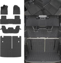 Rongtaod Floor Mats Compatible with 2023 2024 2025 2026 Honda Pilot Cargo Mat Trunk Mat Cargo Liner Back Seat Cover Protector All Weather Pilot Accessories (Trunk Mat with Backrest Mat+Floor Mats)