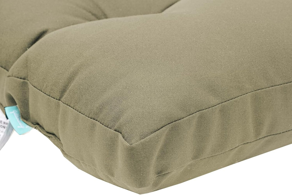 QILLOWAY Outdoor High Back Chair Cushion for Adirondack, All Weather Rocking Chair Cushions Thick Padded Replacement for Patio Furniture Set of 4,Beige
