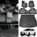 Floor Mats Fit for Toyota Venza 2026 2025 2024 2023-2021 Trunk Mats，All-Weather Rubber Car Cargo Liners Protector for 2021-2025 2026 Toyota Venza Accessories，Anti-Slip Floor Mats 2 Row & Cargo Liners
