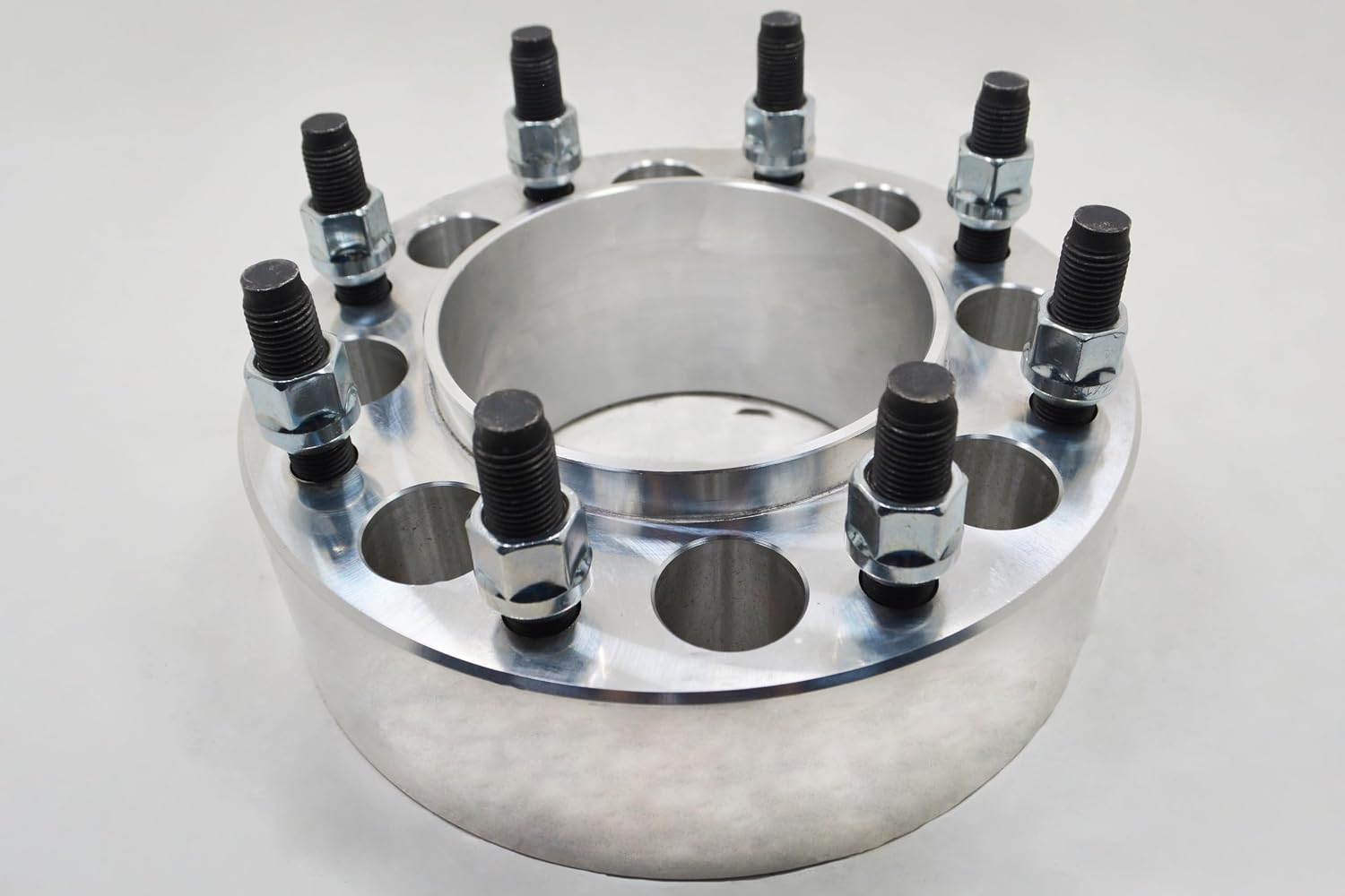 2 Pc 8x210 Dually Hub Centric Wheel Spacers Adapters Black 2' Thick M14x1.5 Thread Pitch Compatible with Silverado Compatible With Sierra 2011-2025 3500 HD Dually Models Only