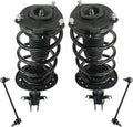 TRQ Front Suspension Kit Complete Strut & Coil Spring Assembly Sway Bar Stabilizer Link Compatible with 2011-2017 Nissan Juke