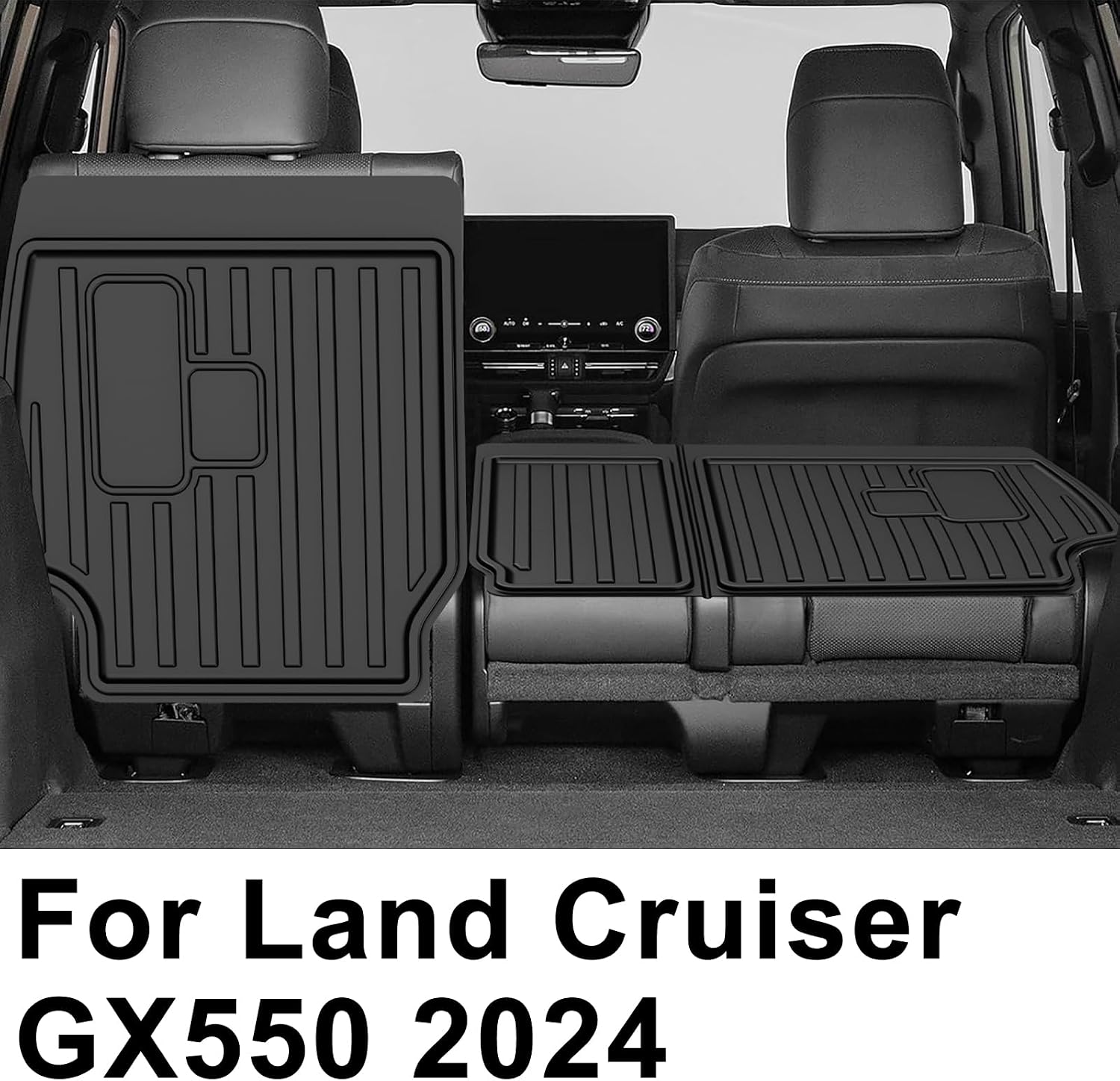 Floor Mats for Toyota Land Cruiser 2024-2026 2027 & Lexus GX550 5-Seat 2024-2026 - All Weather TPE Cargo Liner with Seat Back Mats Land Cruiser Accessories