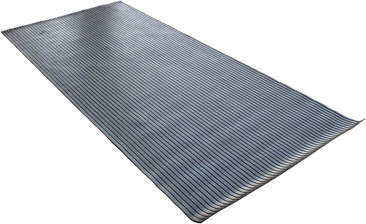 BDK M330 Heavy-Duty Truck Utility Bed Mat – Extra-Thick 4' x 8' Rubber Cargo Liner, Durable All-Weather Protection, Trim-To-Fit Design, Black