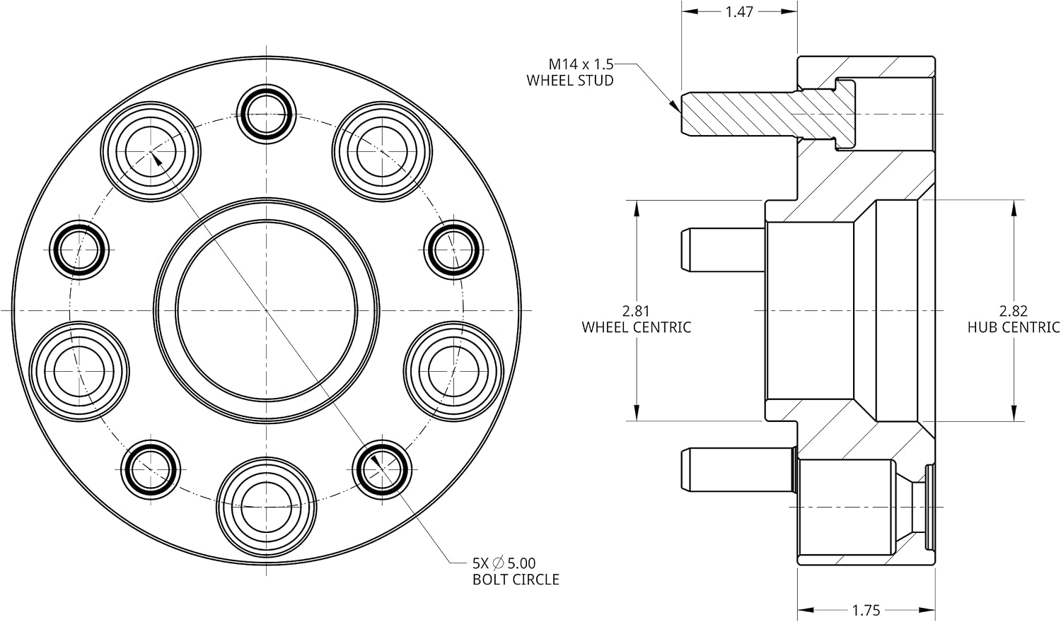 Spidertrax WHS024 Blue Wheel Spacer Kit