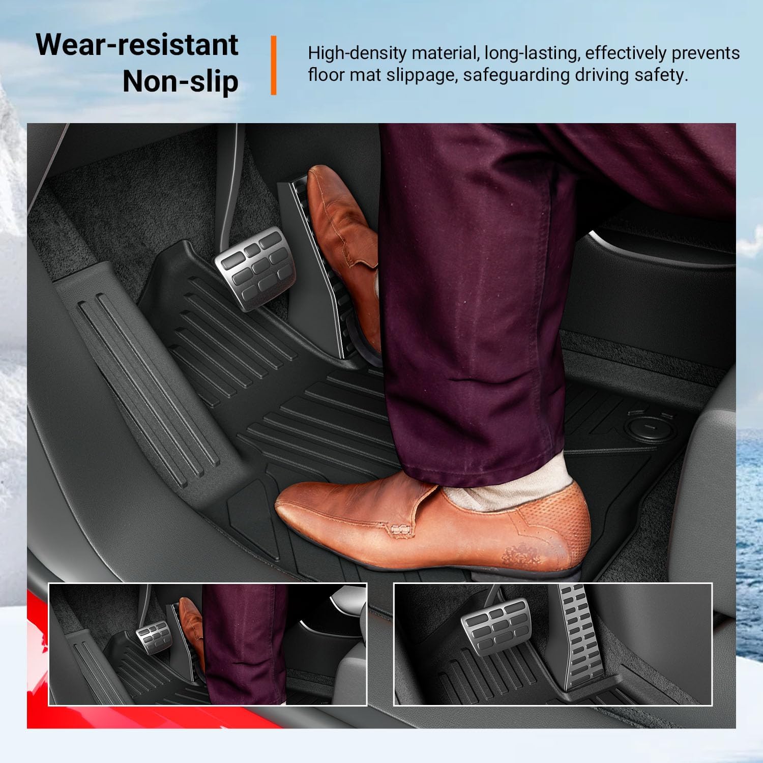 powoq 7 Seats Fuel Floor Mats Compatible with 2026 Palisade Cargo Mat Floor Liner TPE Back Seat Protector Replacement for 2026 Palisade Accessories (Trunk Mat with Backrest Mat+Floor Mats)