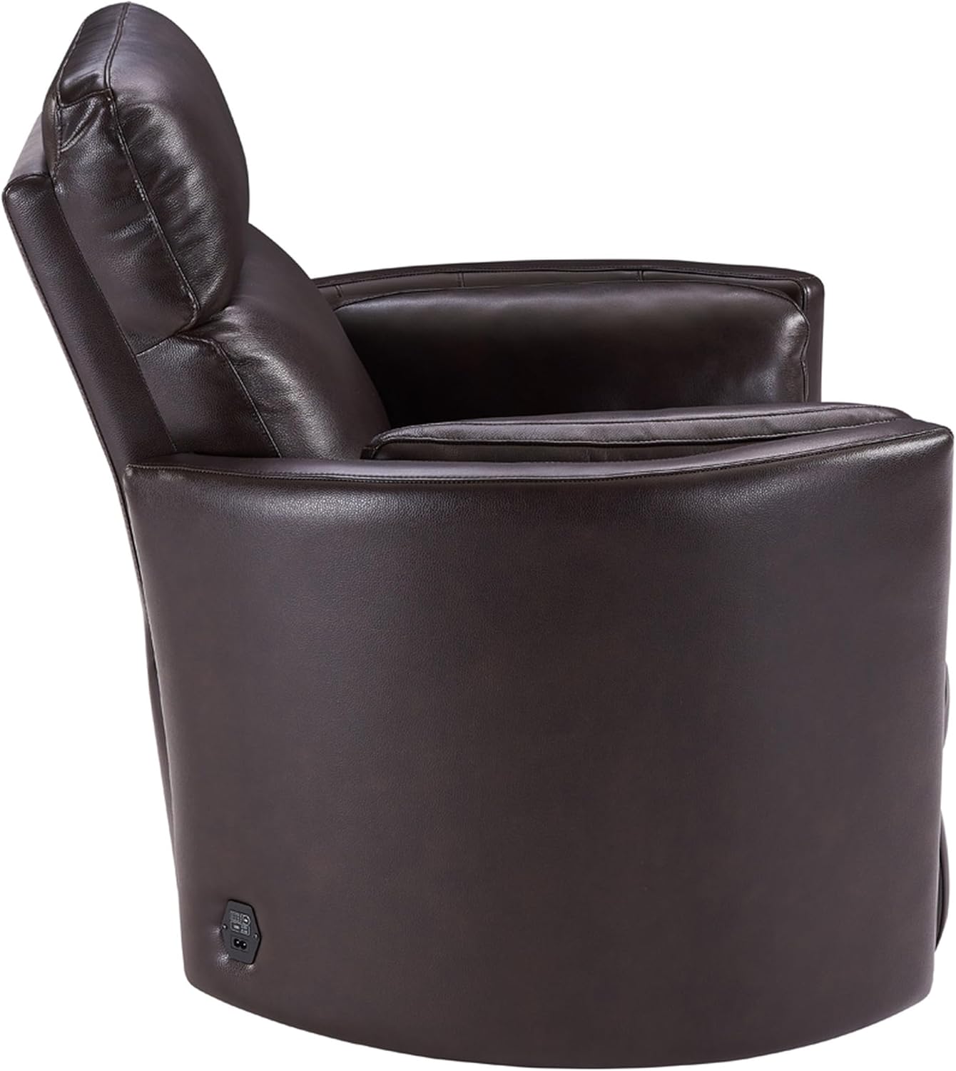Parker Living Radius - Florence Brown - Powered by Freemotion Cordless Power Swivel Glider Recliner for Adults with USB and Type-C Ports, Single Sofa Chair for Living Room