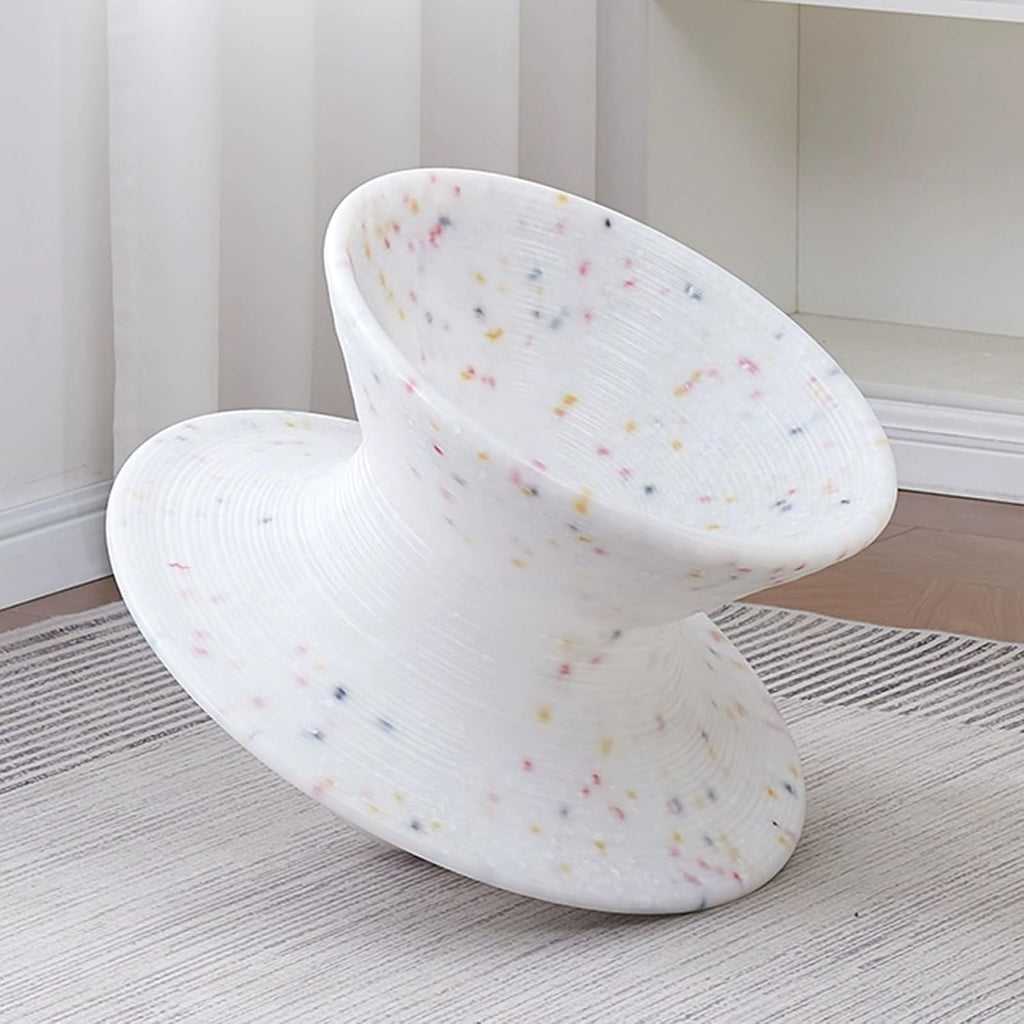 360° Swivel Gyro Chair, Autism Kids Swivel Chairs/Spinner Seat, One-Piece Molded Gyro Lounge Seat for Sense Training, Bedroom Living Room Camping Backyard Relaxation Chaise