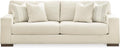 Signature Design by Ashley Maggie Contemporary Upholstered Sofa with Accent Pillows, Off-White