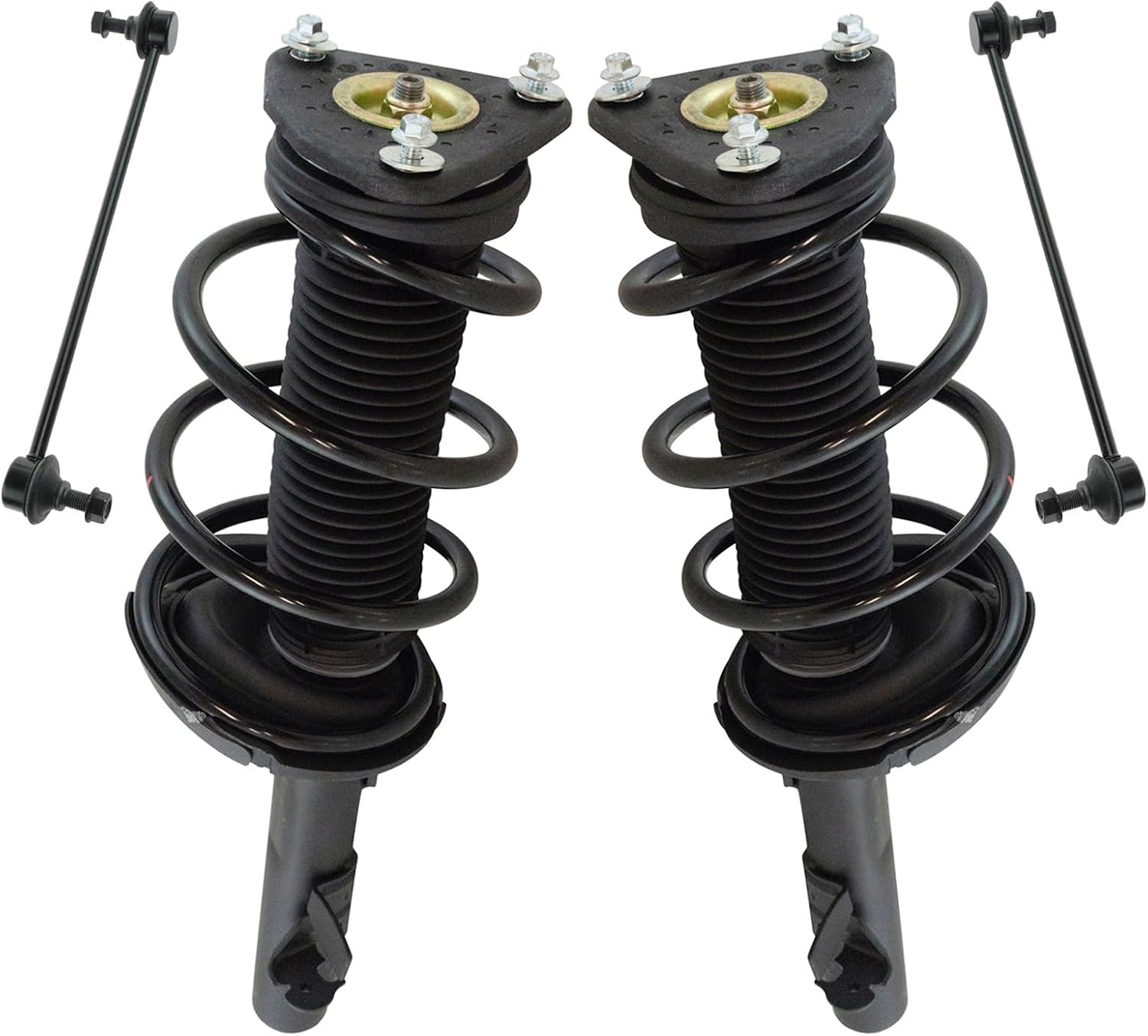 TRQ Front Suspension Kit Complete Strut & Coil Spring Assembly Sway Bar Stabilizer Link Compatible with 2013-2019 Ford Escape
