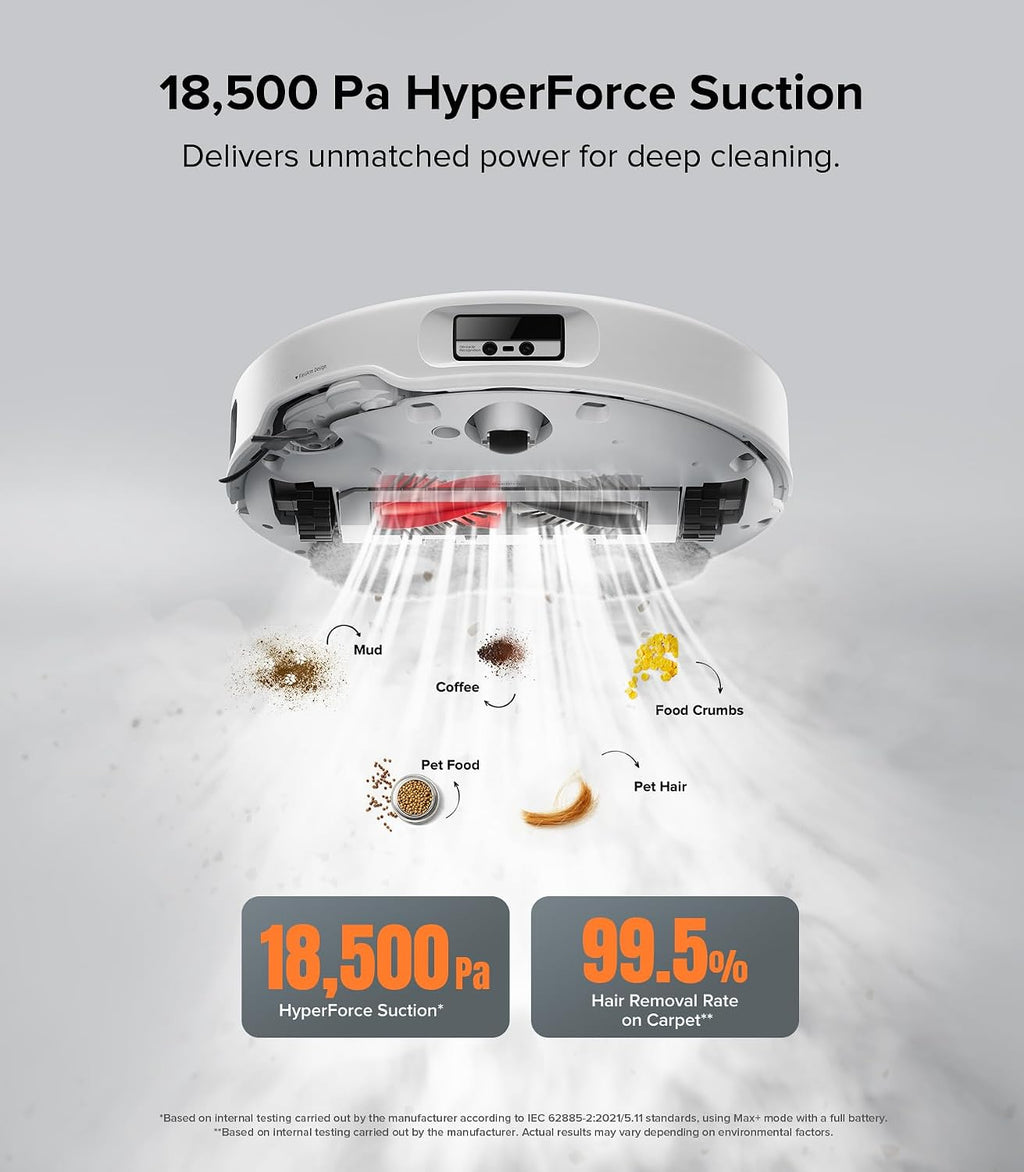 roborock Qrevo Edge Robot Vacuum and Mop Combo with 6 Packs Disposable Dust Bags Bundle