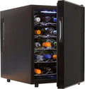 Koolatron 20 Bottle Wine Fridge – Freestanding Wine Cooler with Glass Door, 1.7 Cu Ft (48L), Beverage Can Refrigerator, Digital Temperature Control, Ideal for White, Red & Sparkling Wine, Champagne