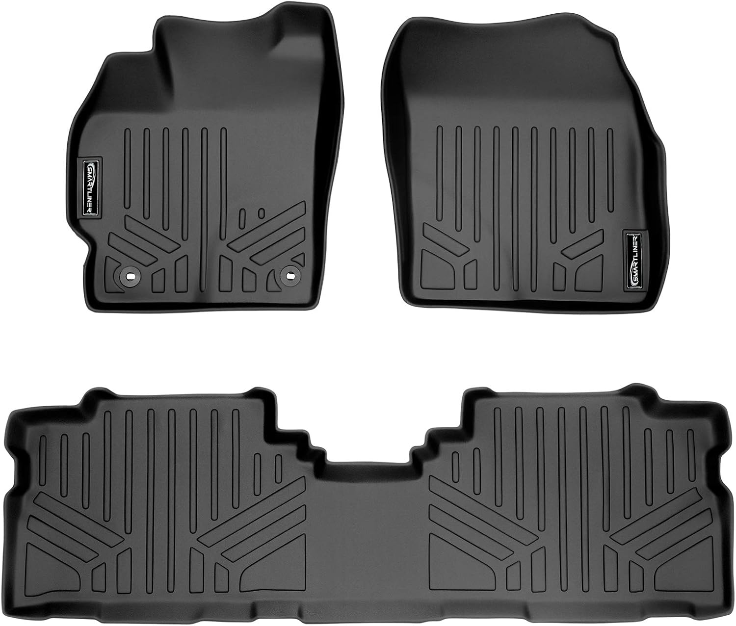 MAX LINER-A0123/B0124 Floor Mats 2 Row Liner Set for 2012-2017 Toyota Prius V