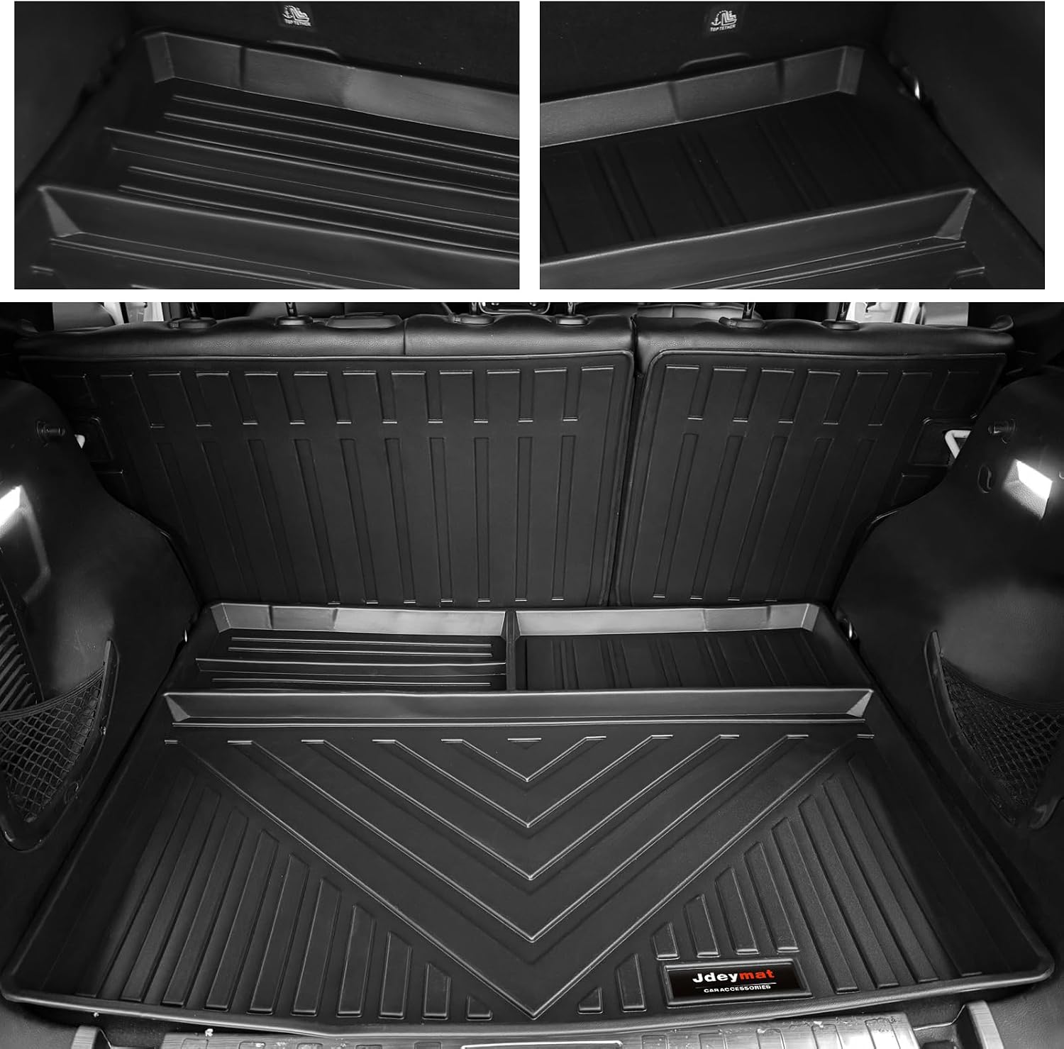 Renegade Accessories for 2015-2024 2025 Jeep Renegade Floor Mats & Cargo Liners & Backrest Mat All Weather TPE Protection Mat (Floor Mats+Cargo Liner+Backrest Mat)