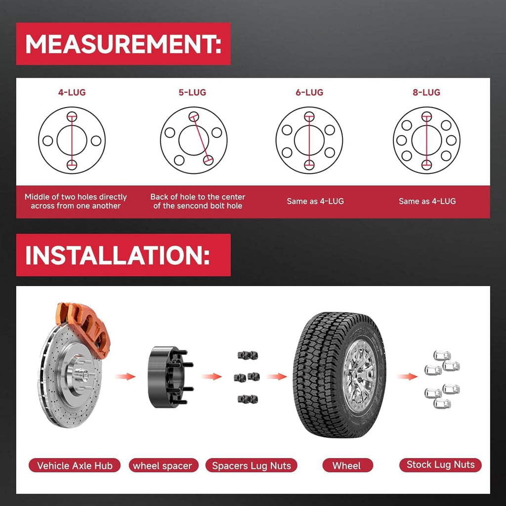 UIU 8X6.69 Wheel Spacers Forged 1.5'(38.1mm) 8x170mm to 8x165.1mm Thread Pitch M14x1.5 Hub Bore 130mm Set of 4 Adapters for Ford F-250 Super Duty 6.2L 2011-2022,F-250 Super Duty 6.7L 2011-2025 & More