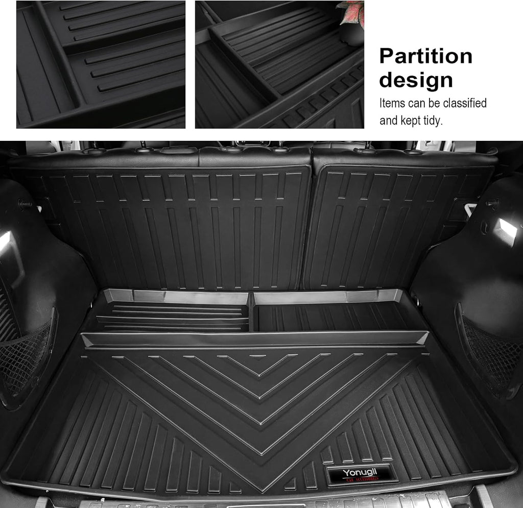 for 2015-2025 2026 Jeep Renegade Floor Mats Cargo Liners Trunk Backrest Mat Full Set All Weather TPE Protection Mat Fit Jeep Renegade Accessories