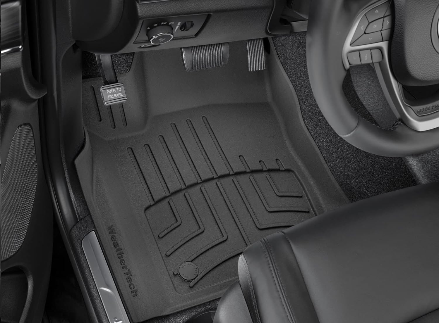 WeatherTech FloorLiner HP Custom Fit Floor Mats for Honda CR-V, CR-V Hybrid 1st Row (4411101IM), Black
