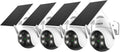 Defender Solar Powered 4K/8MP AI Everwatch PTZ Wireless Outdoor Security Camera, 4 Pack, Battery Powered, AI Tracking, Color Night Vision, Spotlight/Siren, IP65 Rated, Two-Way Talk, No Monthly Fees