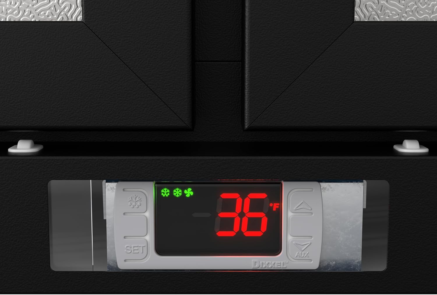 KoolMore BC-2DSW-BK Refrigerator, Double Door, Black