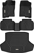 YITAMOTOR Floor Mats &Trunk Mat Fit for 2022-2026 Honda Civic Sedan (Not for Hatchback) / 2023-2026 Acura Integra TPE All Weather Custom Fit Car Liners Accessories, 1st & 2nd Row & Cargo Liner