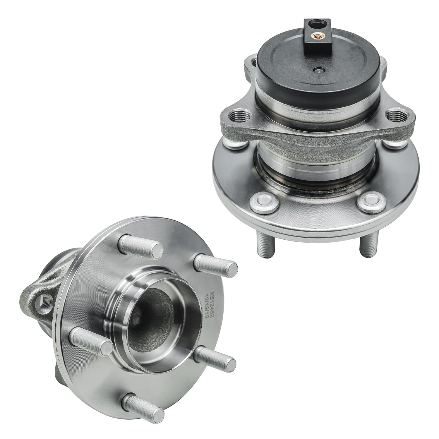 Detroit Axle - FWD 2pc Rear Wheel Bearing and Hubs Assembly for 2007-2014 Mazda CX-9 5 Lugs w/ABS